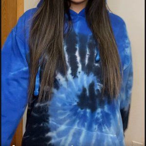 Ocean Blue Tie Dye Pawz Hoodie